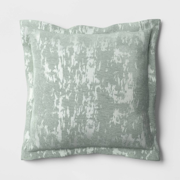 Oversized Velvet Jacquard Square Throw Pillow