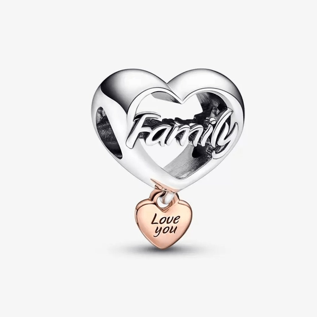 PANDORA  Love You Family Heart Charm