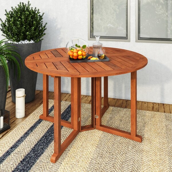 Miramar Outdoor Wood Folding Dining Table