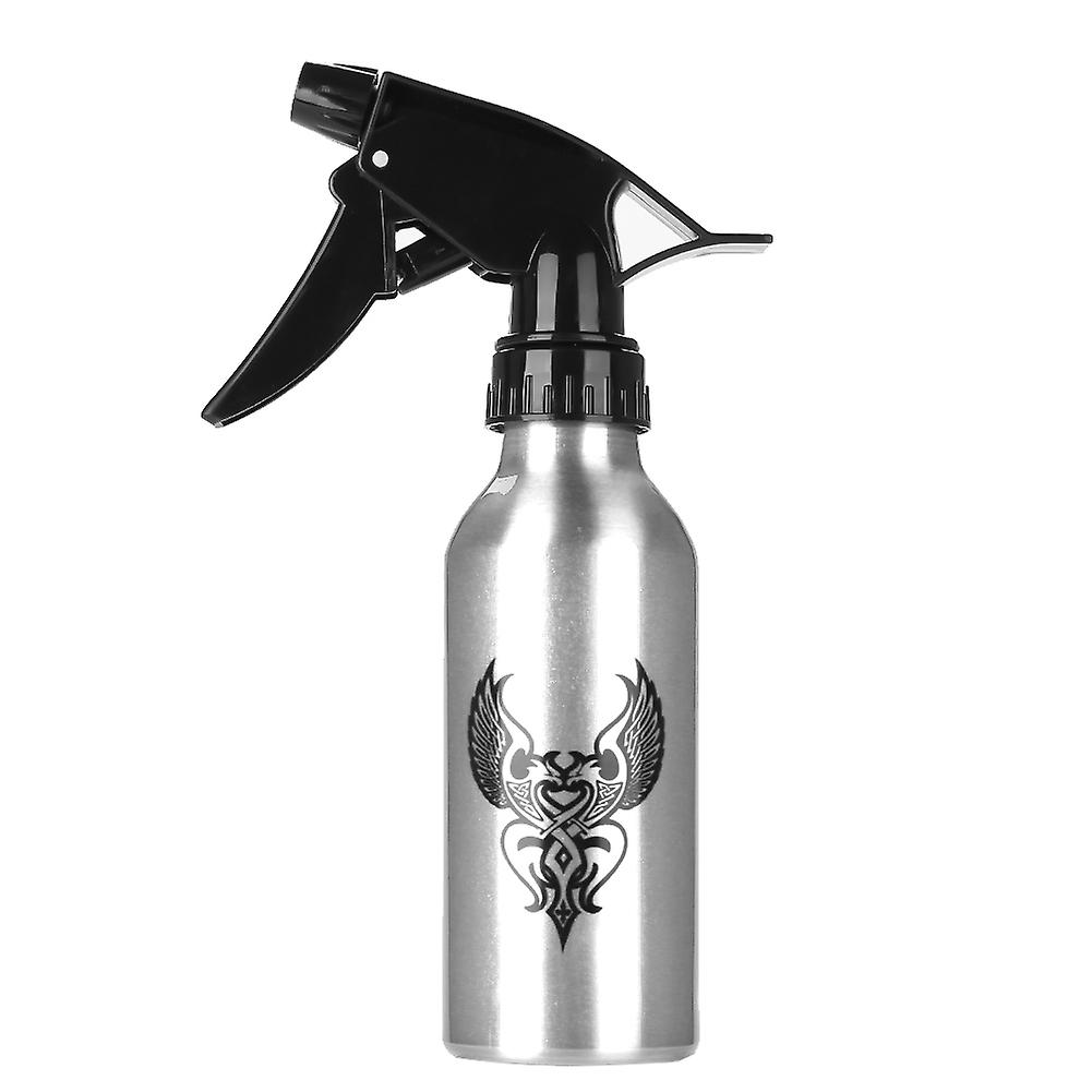 Professional Aluminum Alloy Tattoo Spray Bottle Green Algae Tattoo Cleaning Squirt(silvery)