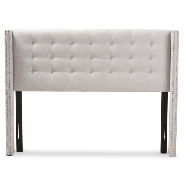 Contemporary Fabric Winged Headboard by Baxton Studio - - 18213137