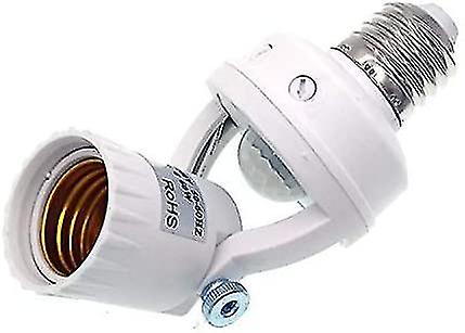 Motion Sensor Light Socket， E27 Screw Bulb Adapter(dimmable)