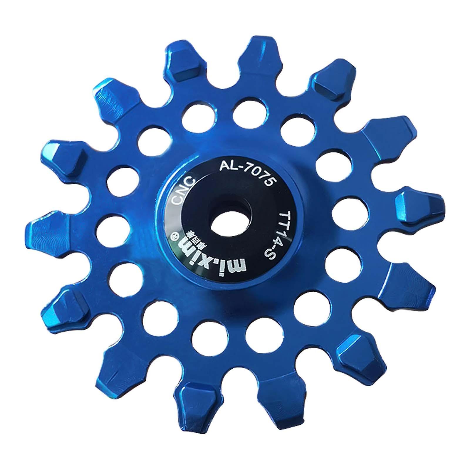 Bike Rear Derailleur Pulley Components Lightweight Easy Installation Bearing Blue