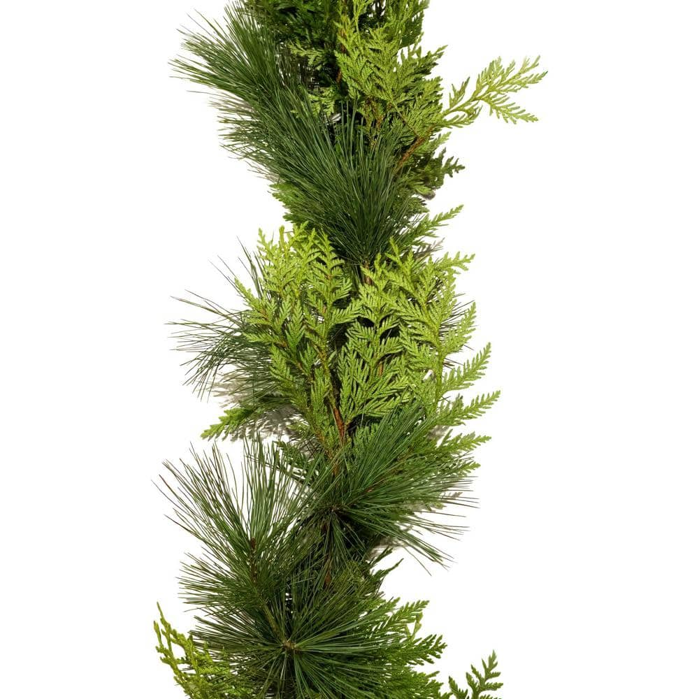 national PLANT NETWORK 20 ft. Cedar and White Pine Garland HD1857