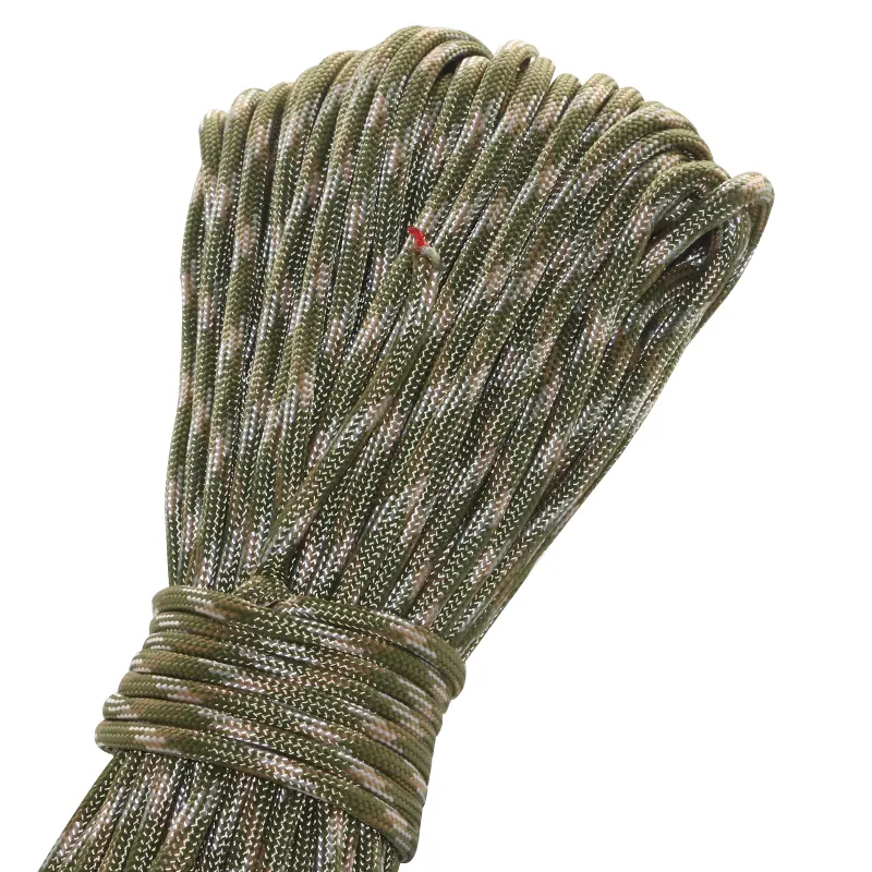 Premium 550 4mm Paracord Camping Survival Rope with Waxed Tinder Fishing Line