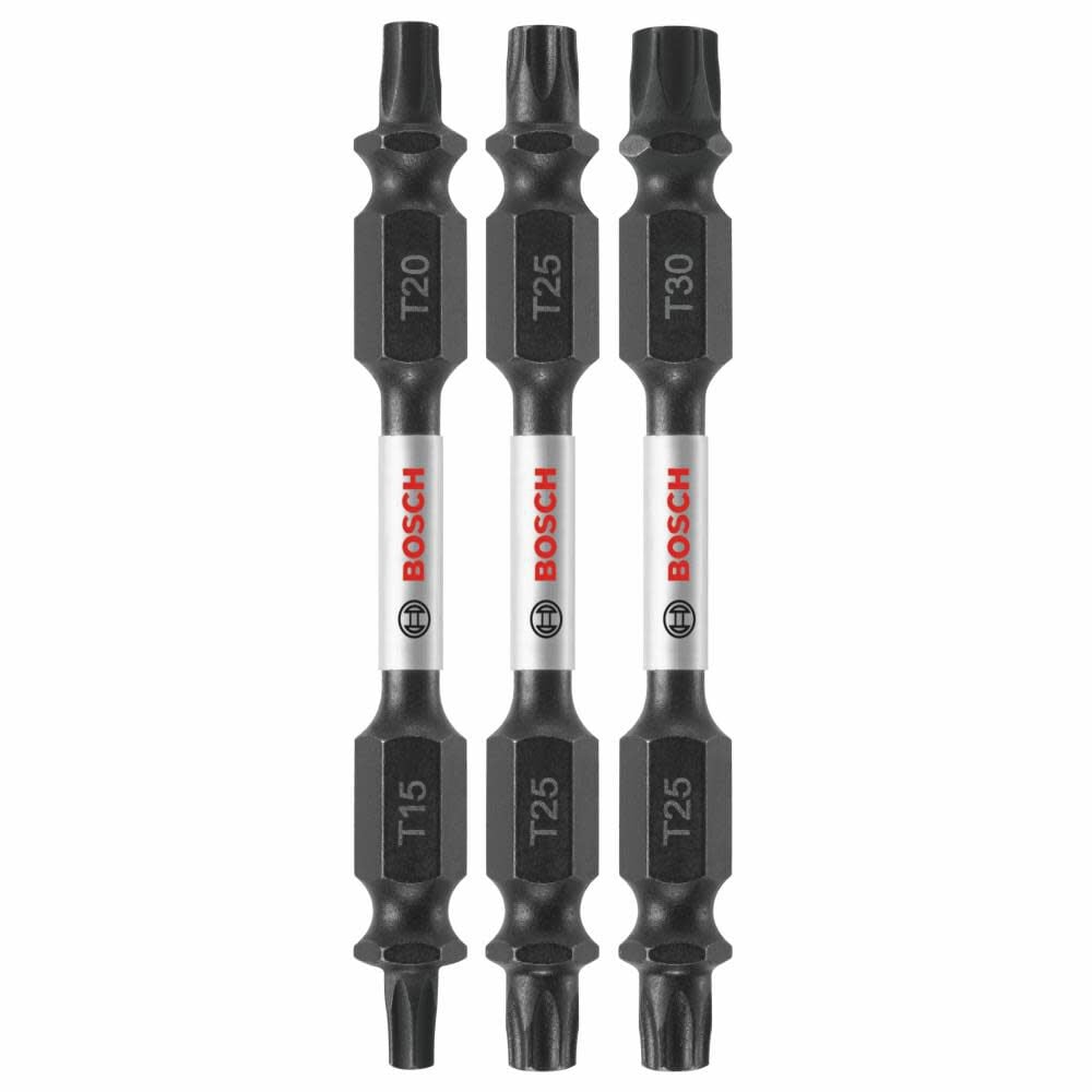 Bosch 3 pc. Impact Tough 2.5 In. Torx Double-Ended Bit Set ITDETV2503 from Bosch