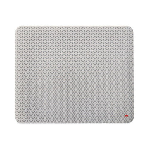 3M Precise Mouse Pad with Nonskid Repositionable Adhesive Back， 8.5 x 7， Bitmap Design (MP200PS)