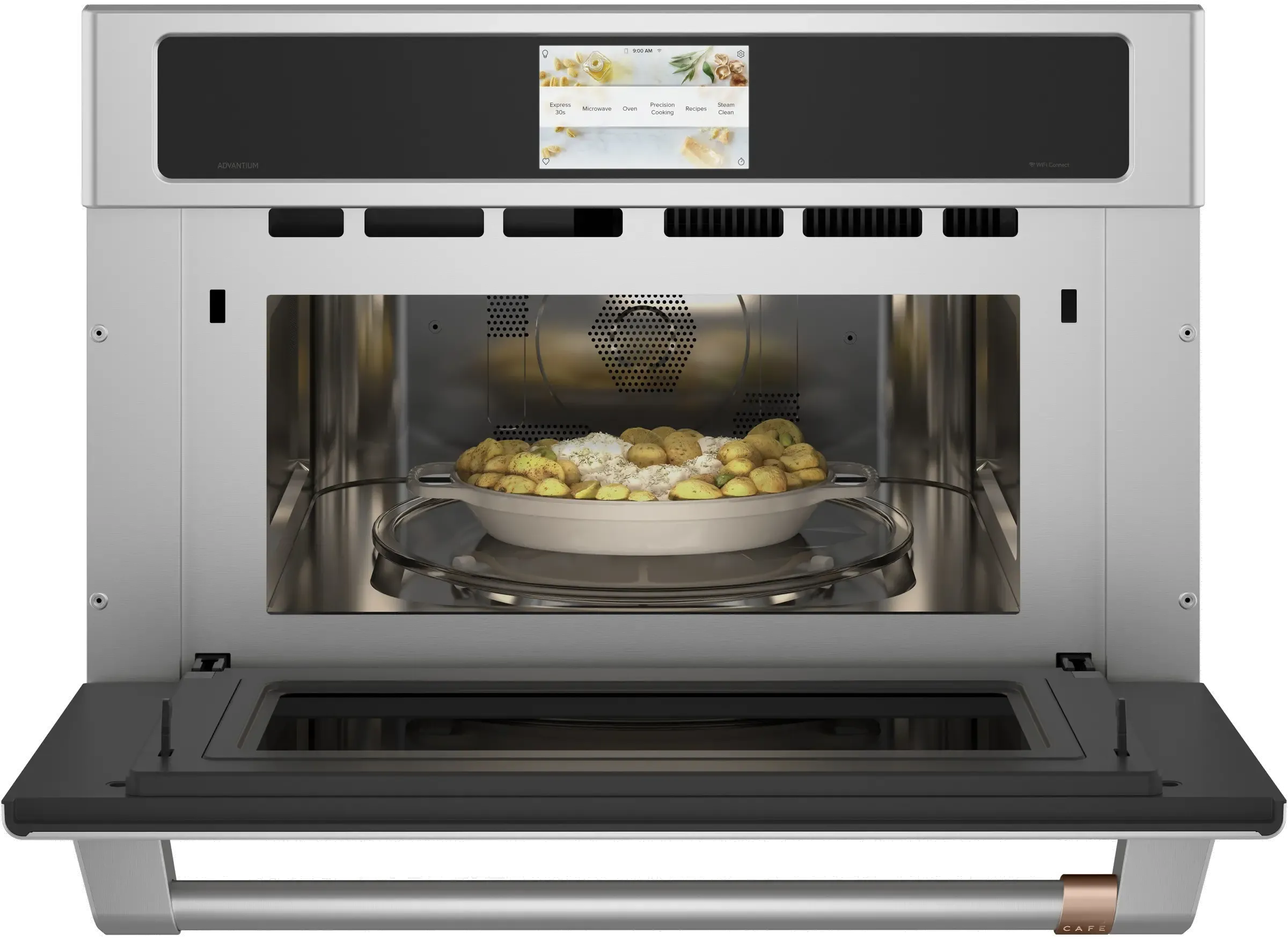 Cafe 5 in 1 Single Wall Oven CSB913P2NS1