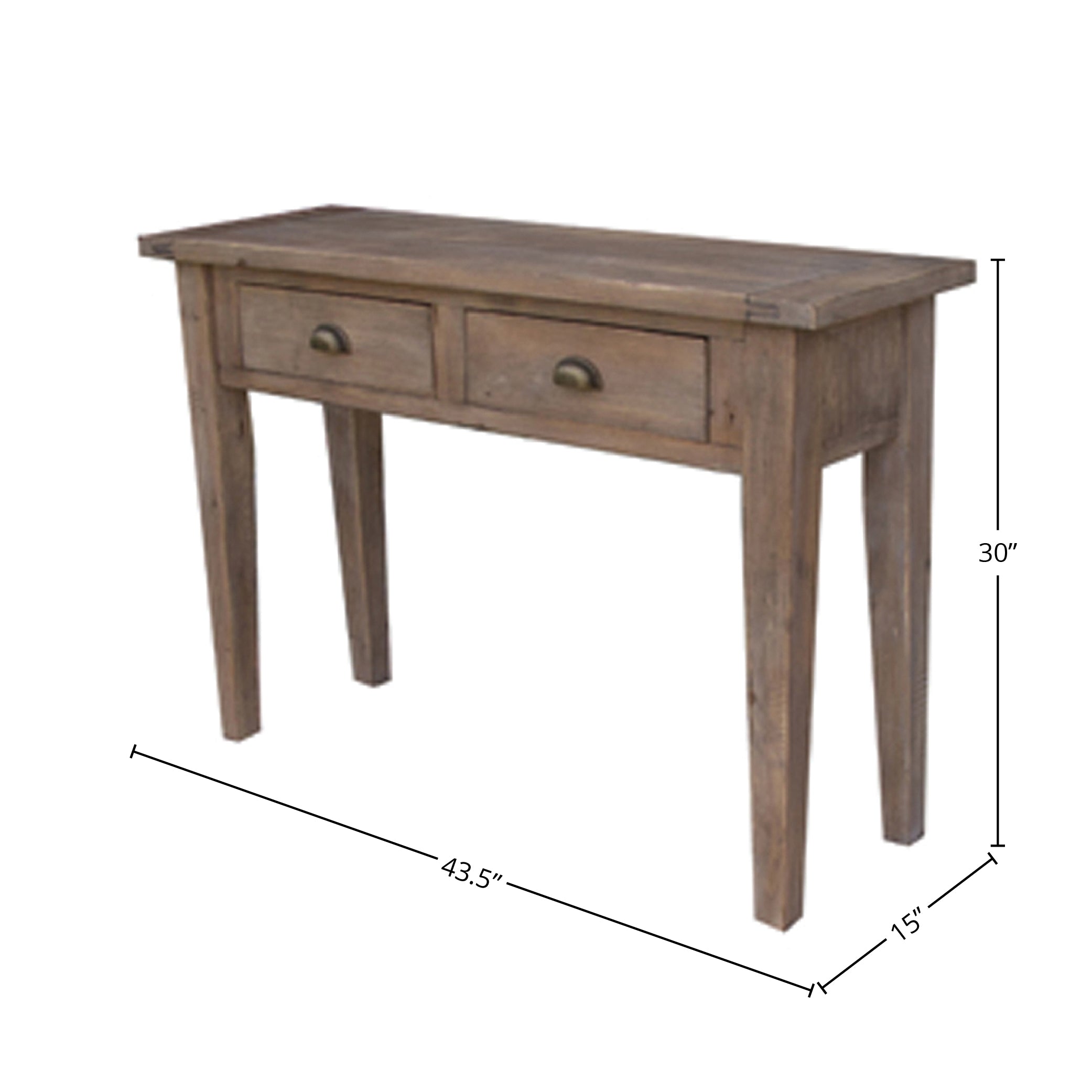 Irish Coast Small Console Table - Sundried