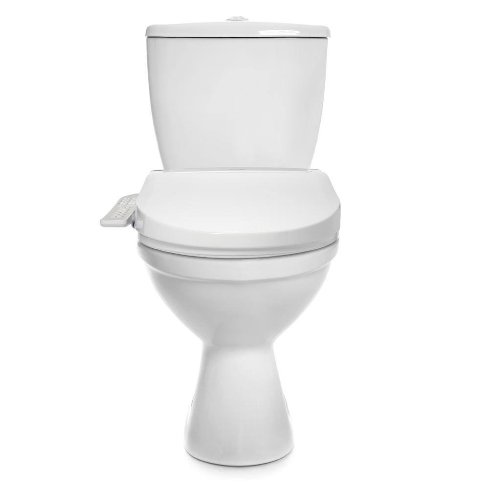 Brondell Swash Select Sidearm DR801 Electric Bidet Seat for Elongated Toilets with Warm Air Dryer and Deodorizer in White DR801-EW