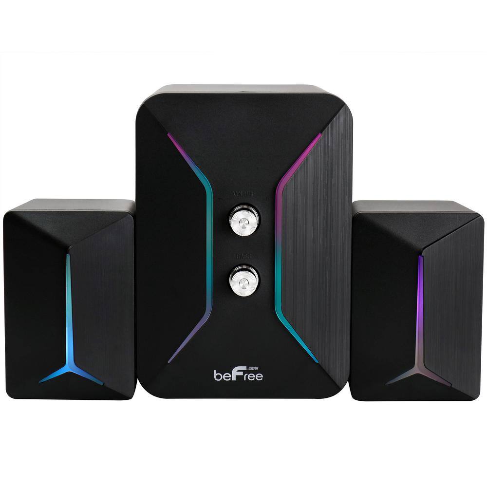 BEFREE SOUND Computer Gaming 2.1 Speaker System with Color LED Lights 985117837M