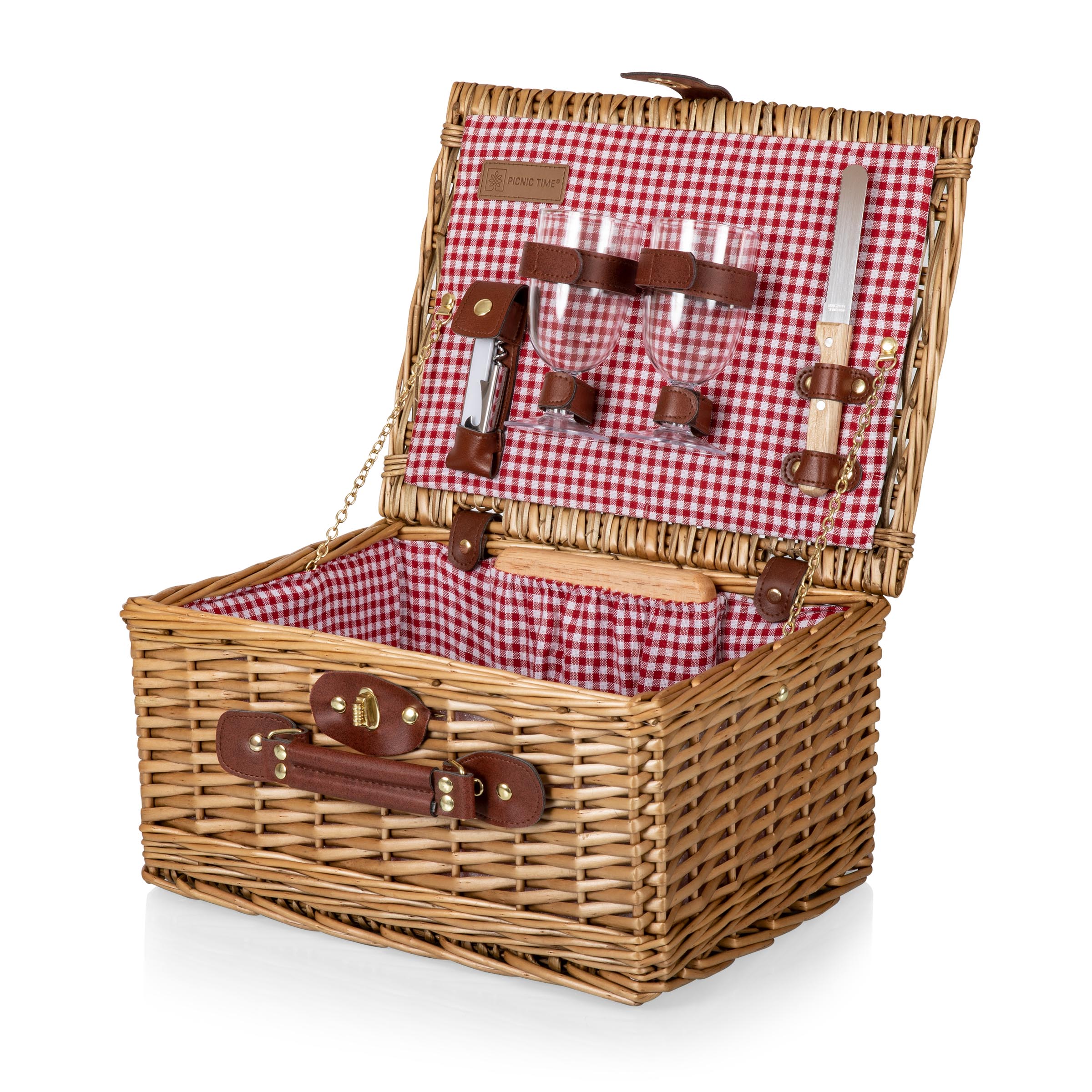 PICNIC TIME Classic Wine and Cheese Picnic Basket