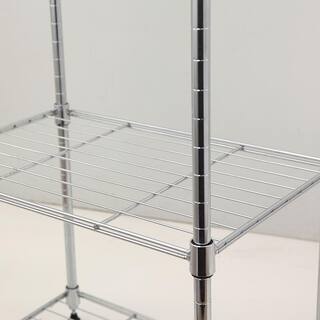 mzg Chrome 3-Tier Steel Garage Storage Wire Shelving Unit (18 in. x 26 in. x 12 in.) E304567OH301LB