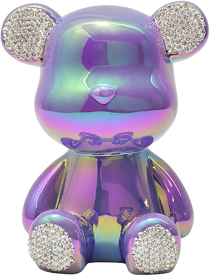 Collectible Figurines Big Bear Bling Home Decorations-purple