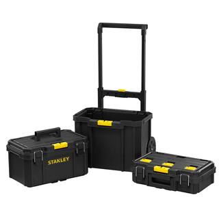 Stanley Rolling 14.75 in. Workshop Tower and Mechanics Tool Set (210 Piece) STST60500W73795