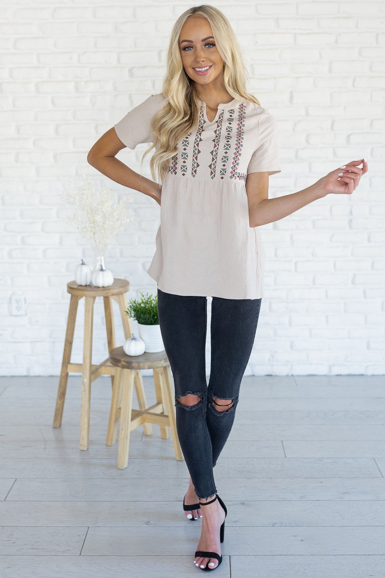 Perfect Getaway Modest Blouse