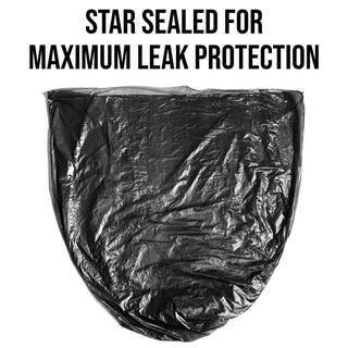 Aluf Plastics 33 in. x 39 in. 33 Gal. Black Trash Bags (Pack of 100) 1.5 mil (eq) for Industrial and Janitorial RL-3339XH