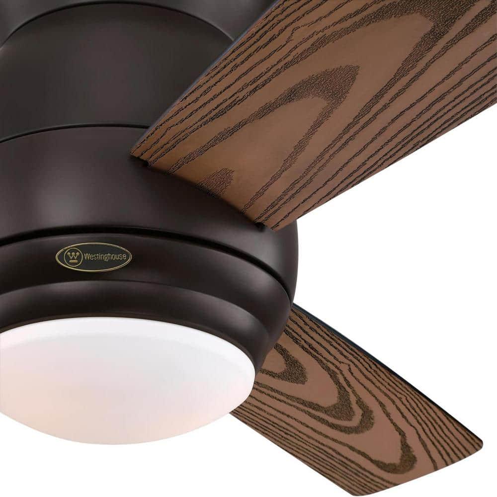 Westinghouse Halley 44 in LED IndoorOutdoor BlackBronze Smart Ceiling Fan with Remote Control