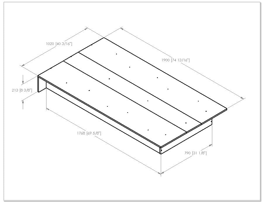 South Shore Smart Basics Twin Platform Bed, 39'', Multiple Finishes