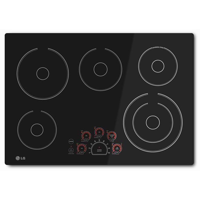 LG 30-inch Built-In Electric Cooktop with SmoothTouch? Controls LCE3010SB