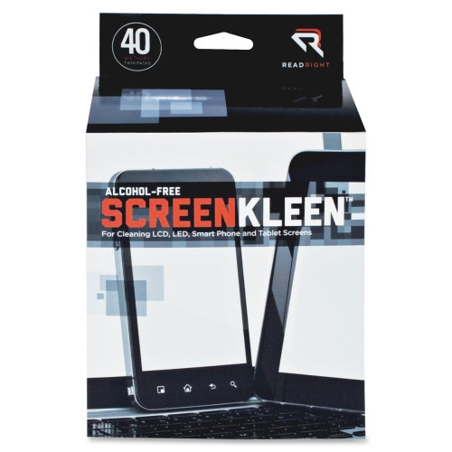 Read Right Alcoholfree LCD ScreenKleen Wipes  REARR1391