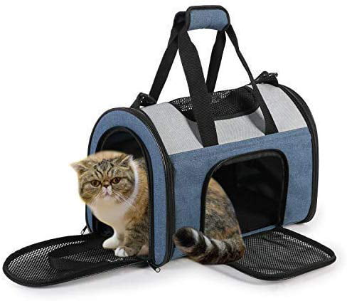 Jespet Soft Sided Pet Carrier， Airline Approved Cat Kennels Dog Carrier Collapsible