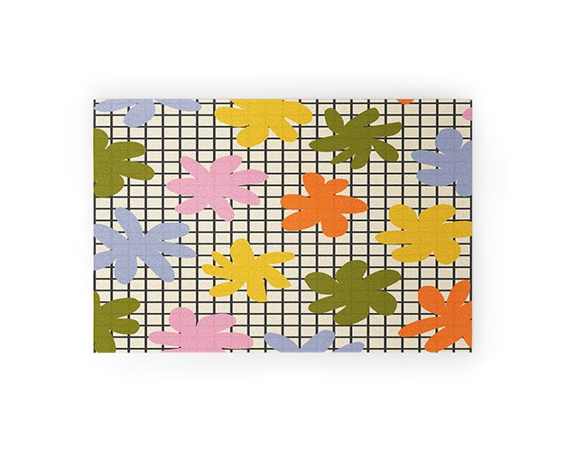 Alisa Galitsyna Playful Flowers 1 Welcome Mat Deny Designs