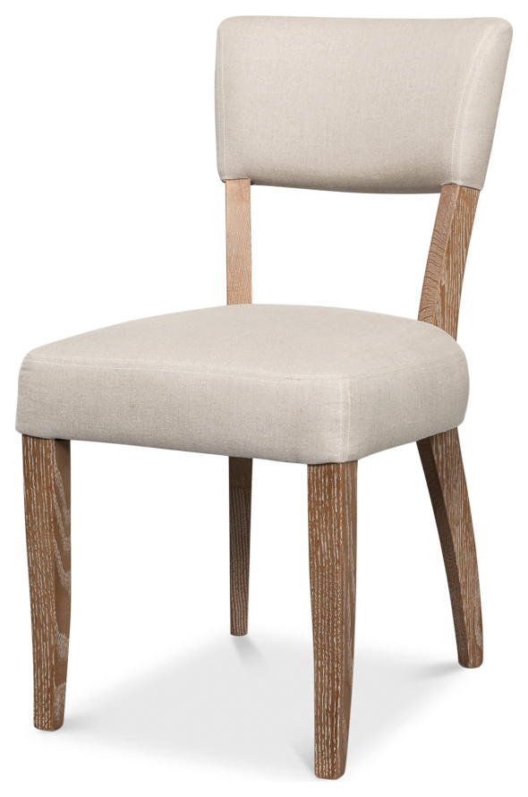 Rhett Cream Dining Chairs Set of 2   Traditional   Armchairs And Accent Chairs   by Sideboards and Things  Houzz