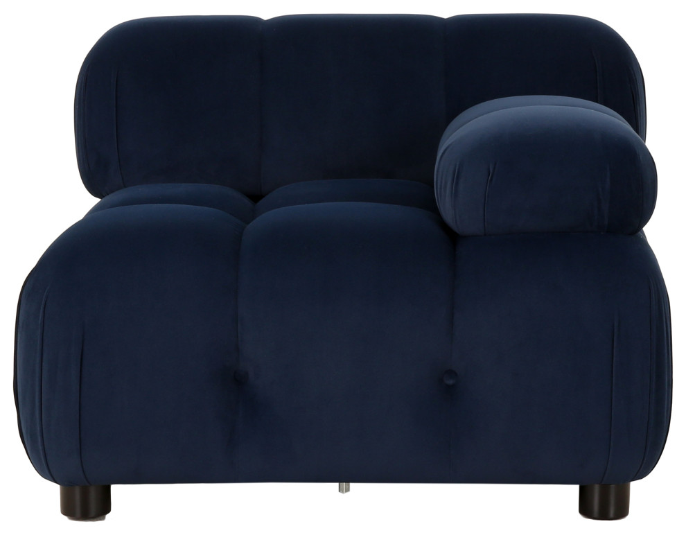 Kildare Velvet 3 Seater Modular Tufted Sofa   Contemporary   Sofas   by GDFStudio  Houzz