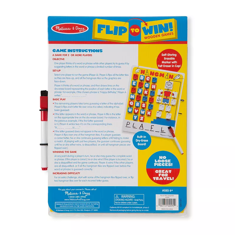 Melissa and Doug Flip To Win Hangman Game