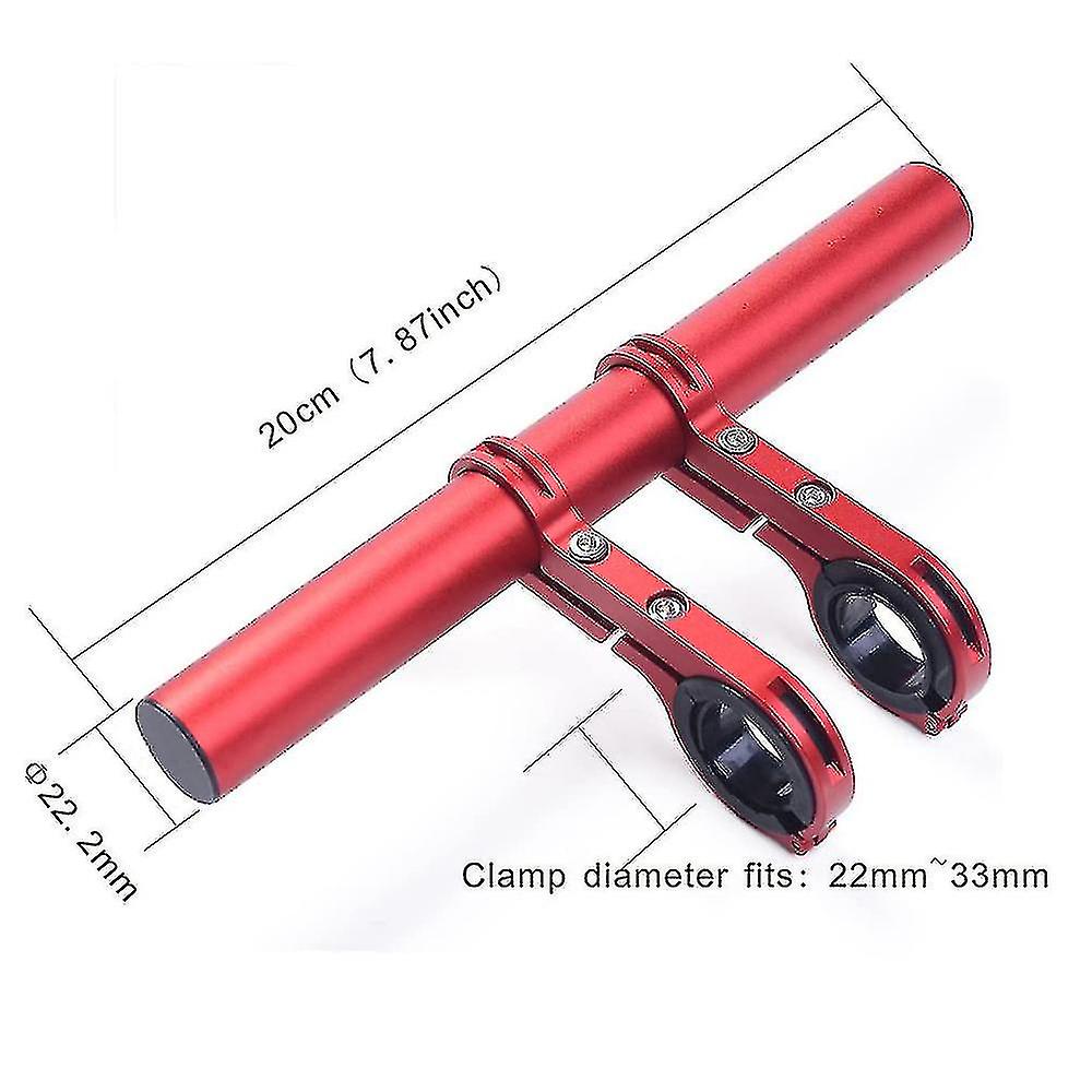 Bar Extender Bicycle Aluminum Alloy Bracket Extension Double Bar Extension Mount Holder Use-bicycle Bar Multi-function Rack Extensio