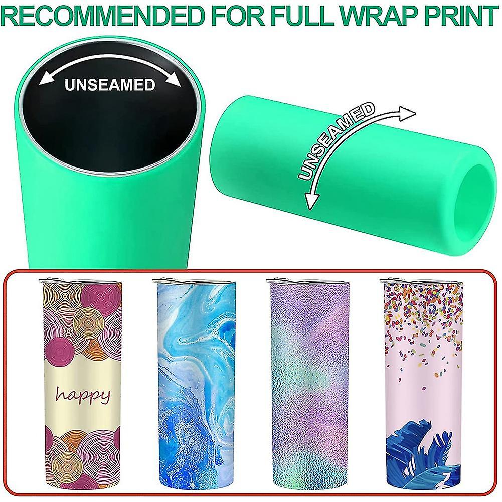 3 Set Sublimation Tumblers Silicone Bands Sleeve For 20 Oz Skinny Straight Blanks Cups With Transfe