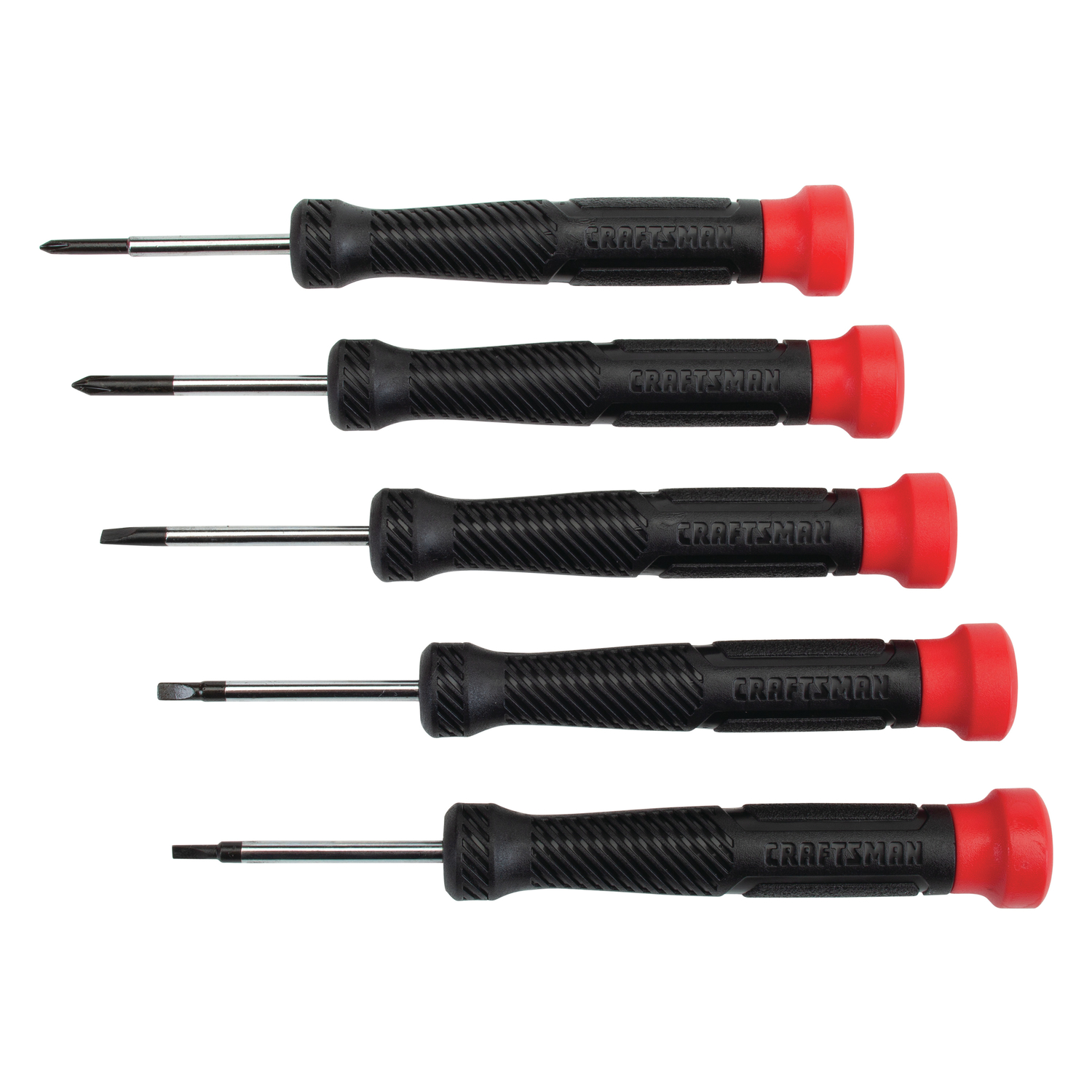 Craftsman 1-1/2 in. L Phillips/Slotted Precision Screwdriver Set 5 pc