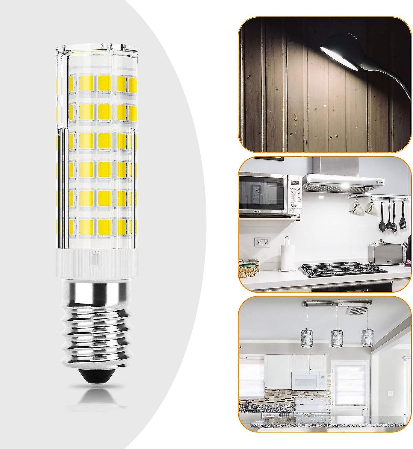 Cisea Led Bulb E14 Hood 10w， 1200lm， Cool White 6000k， Small Edison Screw， Not Dimmable， 2 Pieces