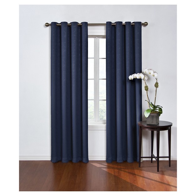 Round And Round Thermawave Blackout Curtain Panel Eclipse