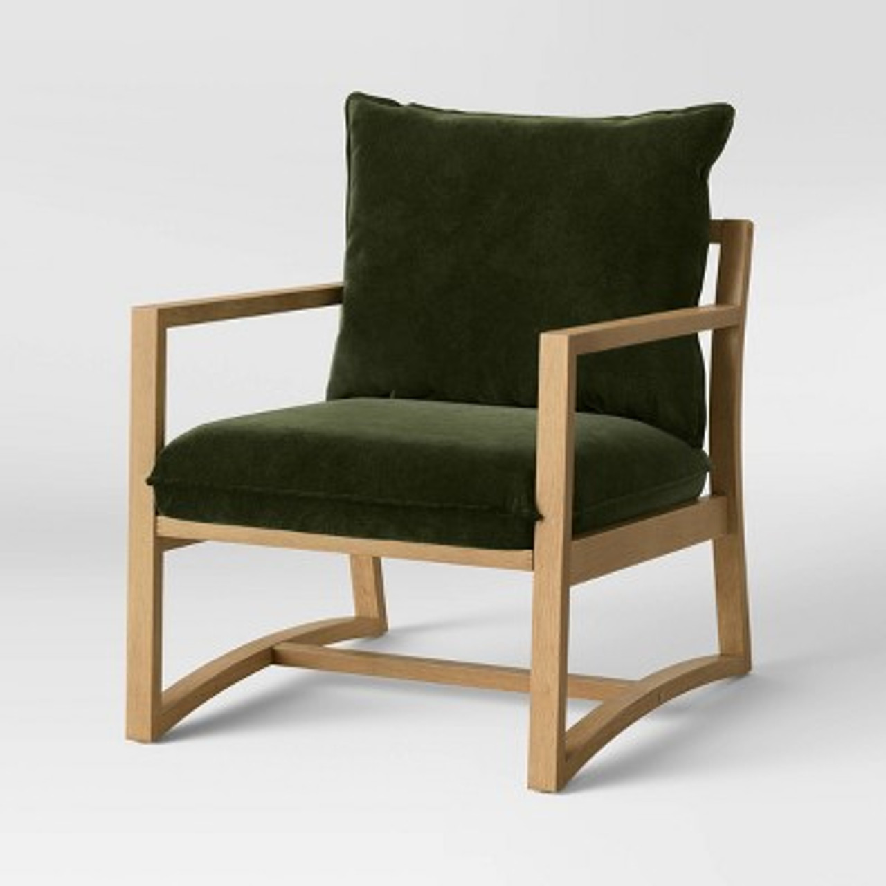 Higgins Sling Arm Chair Olive Velvet - Threshold