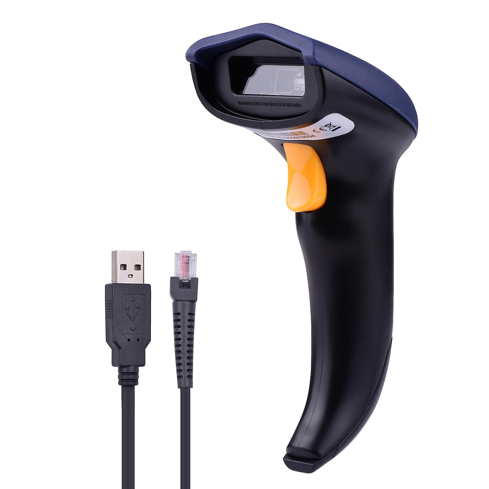 Handheld 1d2d/qr Barcode Scanner Usb Wired Bar Code Reader Manual Trigger/auto Continuous Scanning Support Paper Code/screen Code Compatible With Wind