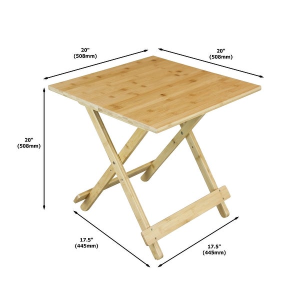 Solid Bamboo Folding Table