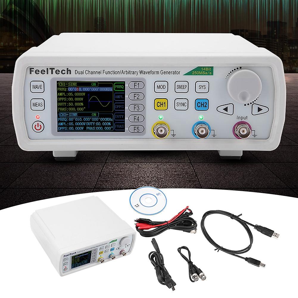 Fy6600 2-channel Dds Sine Square Pulse Arbitrary Waveform Signal Generator 60mhz 110v Us Plug