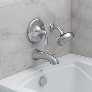 KOHLER Willamette Single-Handle 3-Spray Tub and Shower Faucet in Polished Chrome (Valve Included) K-R99903-4-CP