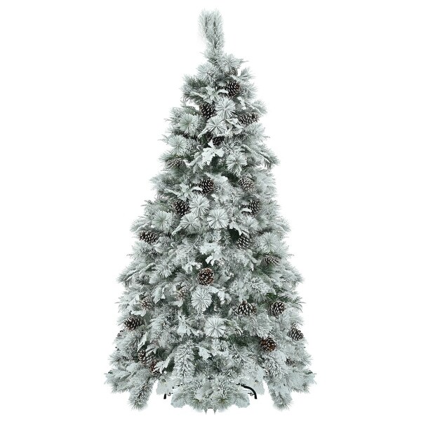 Christmas Tree with 403 Branch Tips，250 MultiColor LED Lights，11 Flashing Modes