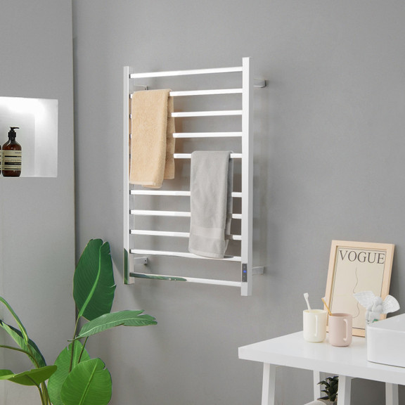 Costway 35978064 10 Bar Towel Warmer Wall Mounted ...