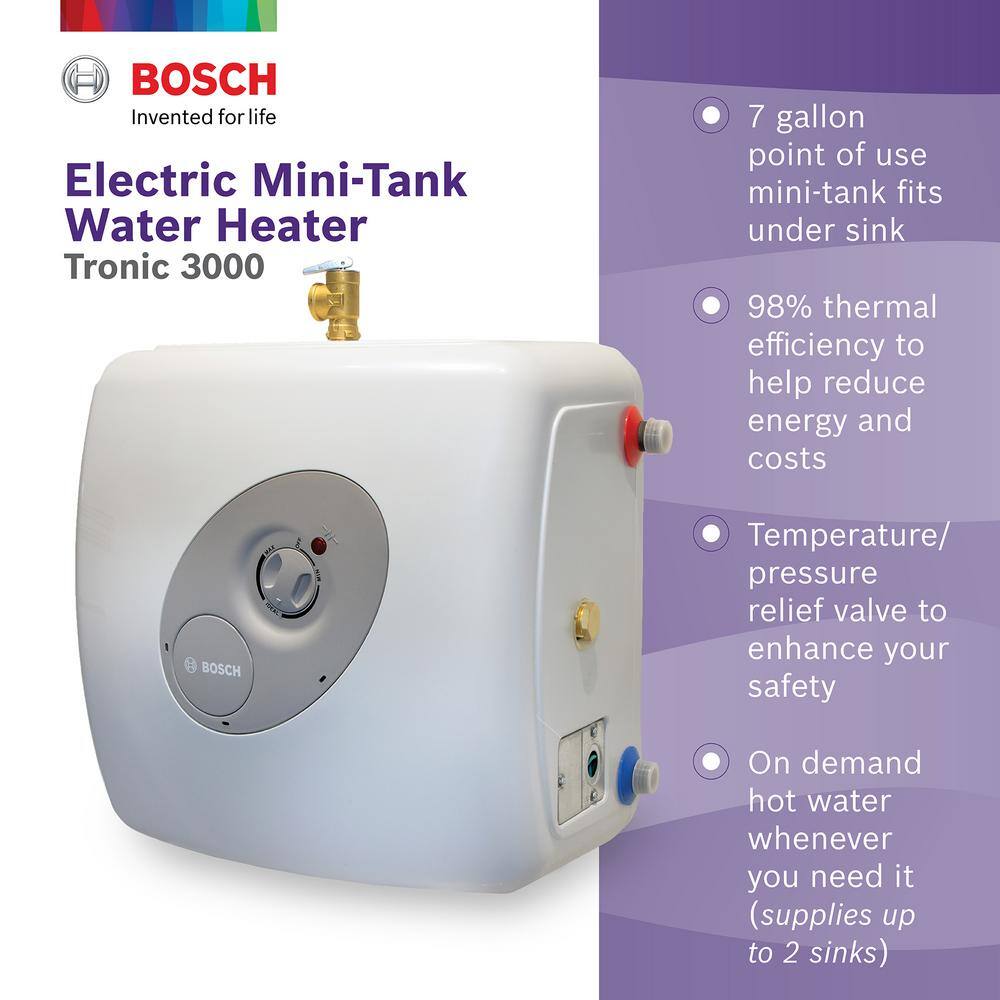 Bosch 7 Gal. Electric Point-of-Use Water Heater (3-Pack) 8733954925