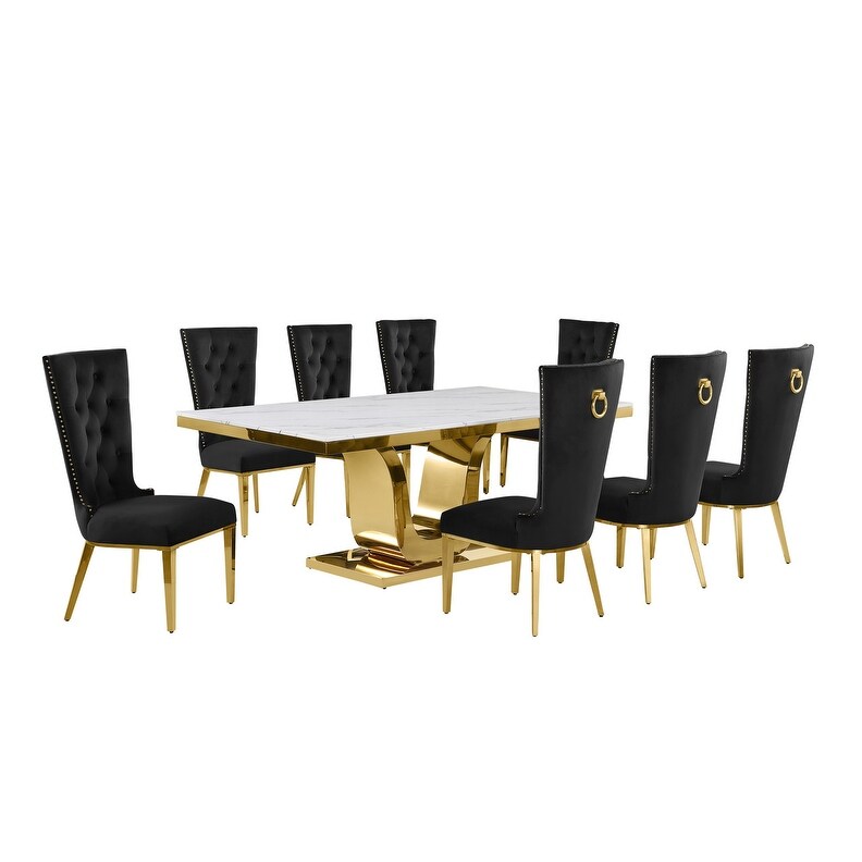 Best Quality Furniture D321 SC334 7 Dining Set with 78\