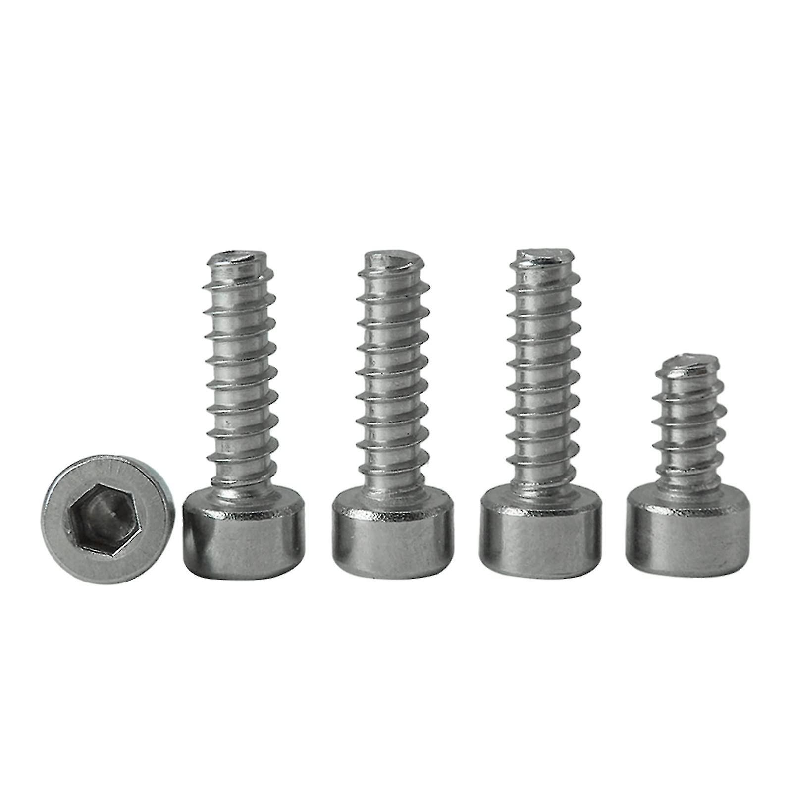 Durable 30 Pack M4 Less Steel Round Hex Socket Tap Screws Portable Sheet Metal Bolts (size: M5 X 20mm)