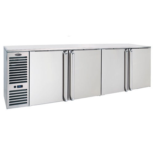 Krowne Metal BS108L-SNS Back Bar Cooler， Solid S/S Door and Sides