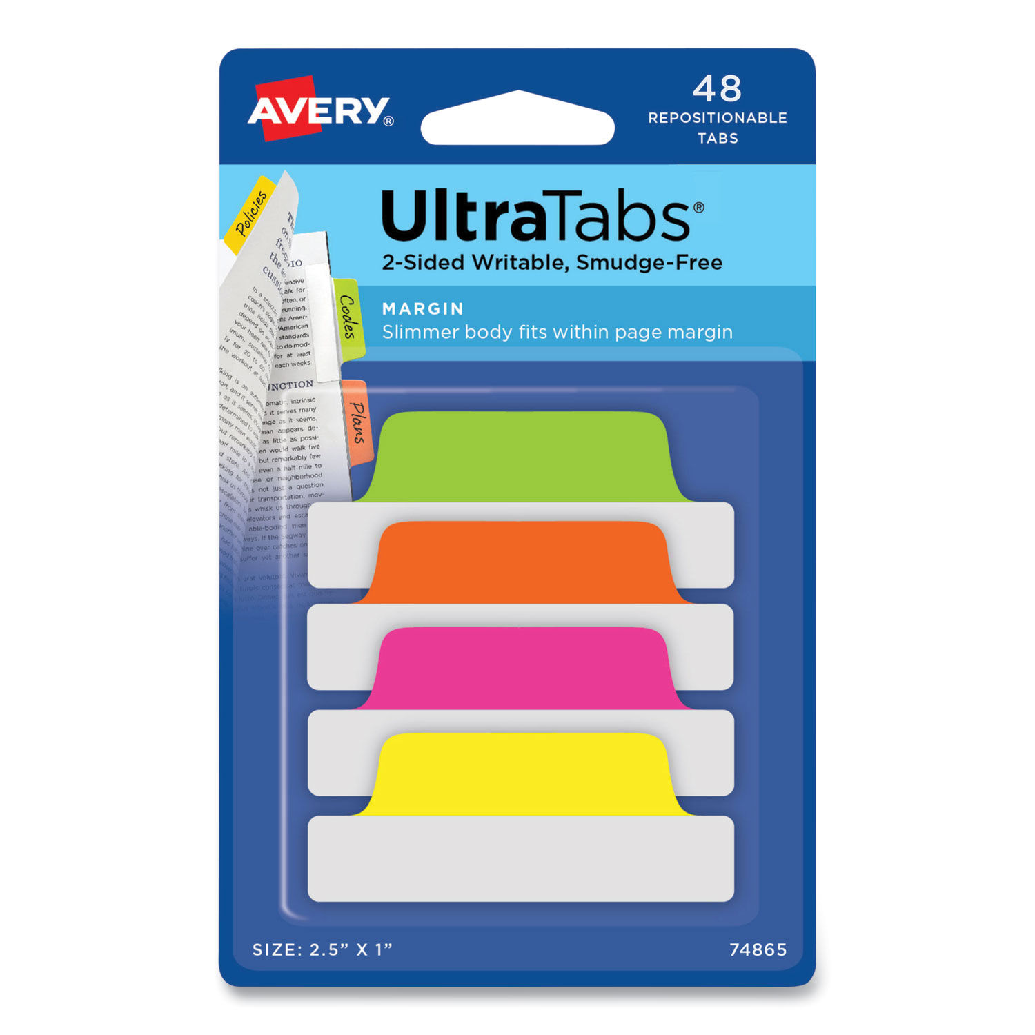 Ultra Tabs Repositionable Tabs by Averyandreg; AVE74865