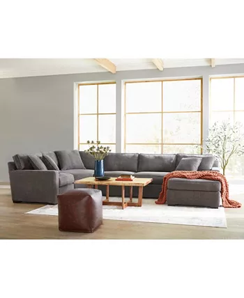 Furniture Radley 5-Piece Fabric Chaise Sectional Sofa