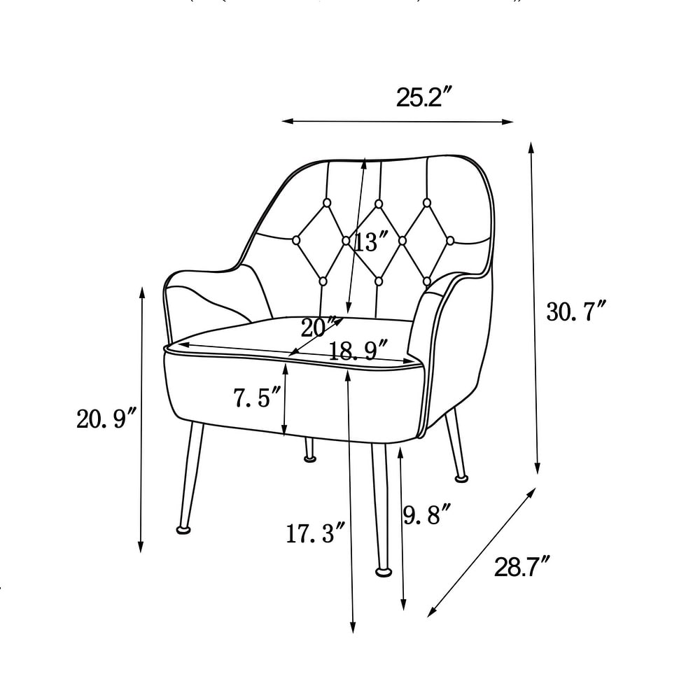 Modern Sloped Arms Armchair Orange Velvet Barrel Chair Lounge Chairs Button Tufted Dining Desk Chairs Single Sofa Side Chairs