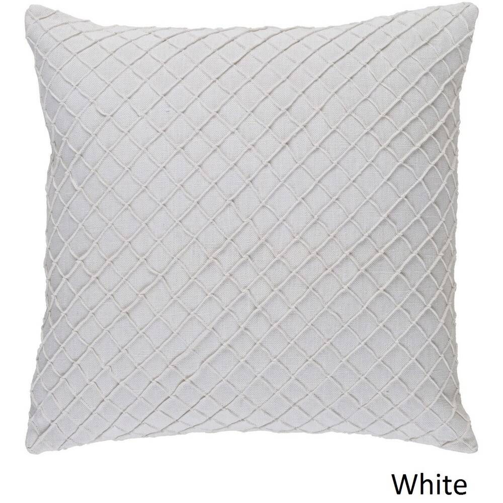 Decorative Reed 18 inch Poly or Feather Down Filled Throw Pillow